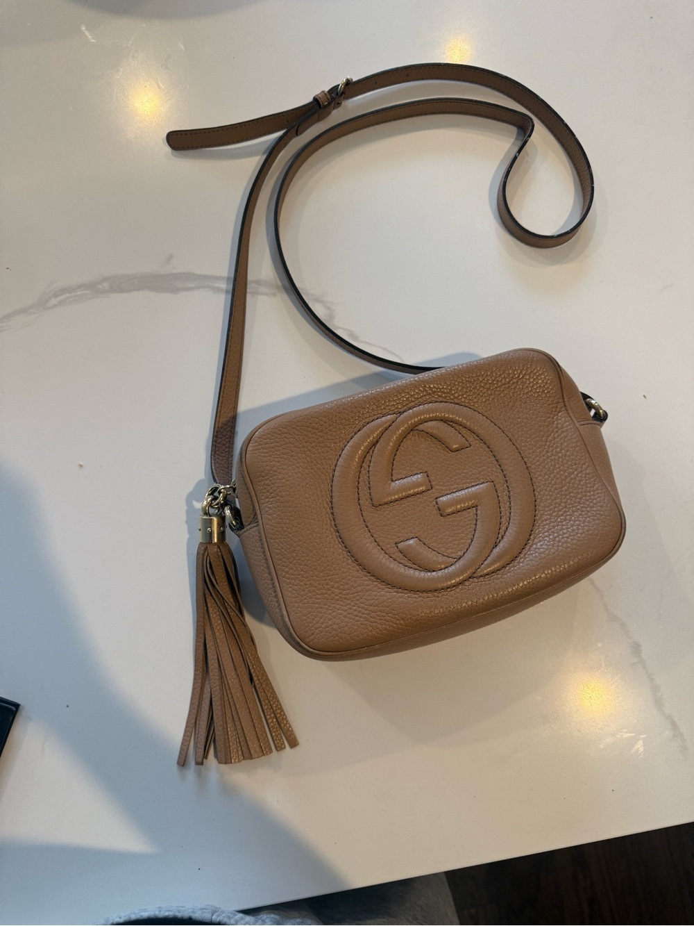 Gucci Tan Soho Disco Leather Crossbody